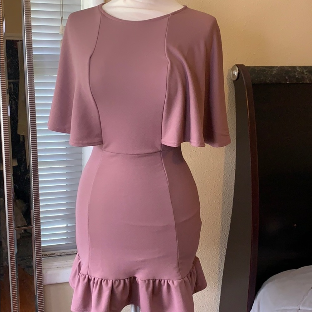Frill bodycon dress